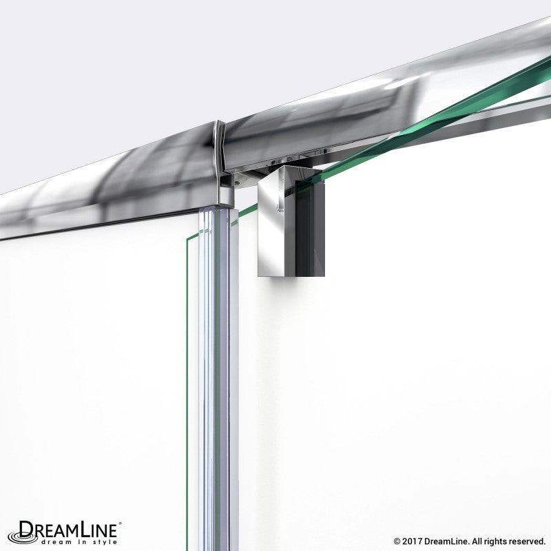 DreamLine Flex 32-36 in. W x 72 in. H Semi-Frameless Pivot Shower Door - BNGBath