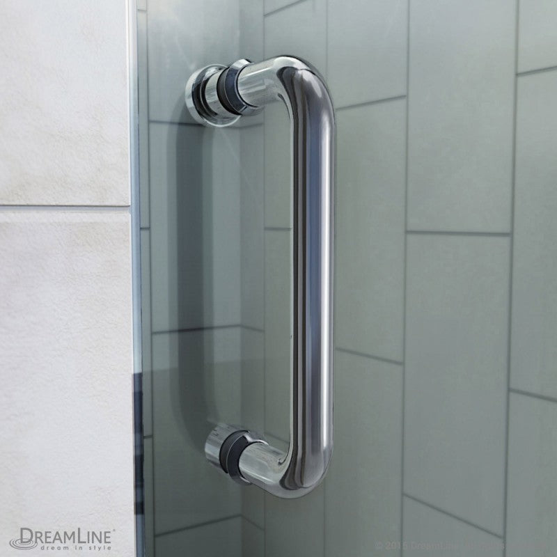 DreamLine Flex 32-36 in. W x 72 in. H Semi-Frameless Pivot Shower Door - BNGBath