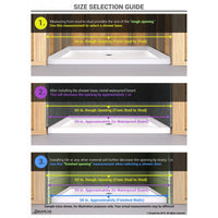 Thumbnail for DreamLine Flex 32-36 in. W x 72 in. H Semi-Frameless Pivot Shower Door - BNGBath