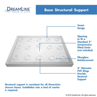 Thumbnail for DreamLine SlimLine 36 in. D x 60 in. W x 2 3/4 in. H Single Threshold Shower Base - BNGBath