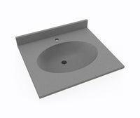 Thumbnail for CH1B2225 Chesapeake 22 x 25 Single Bowl Vanity Top in Ash Gray