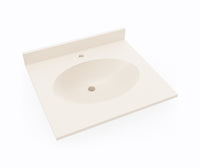 Thumbnail for CH1B2225 Chesapeake 22 x 25 Single Bowl Vanity Top in Tahiti White