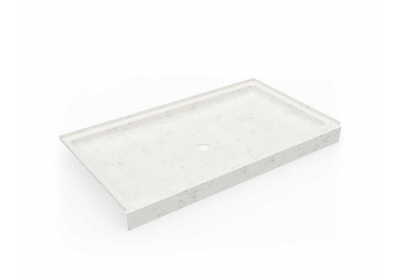 34" x 60" Swanstone Solid Surface Single Threshold Shower Base - BNGBath