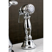 Thumbnail for Kingston Brass KS7808TPLBS Widespread Kitchen Faucet - BNGBath