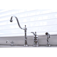 Thumbnail for Kingston Brass KS7808TPLBS Widespread Kitchen Faucet - BNGBath