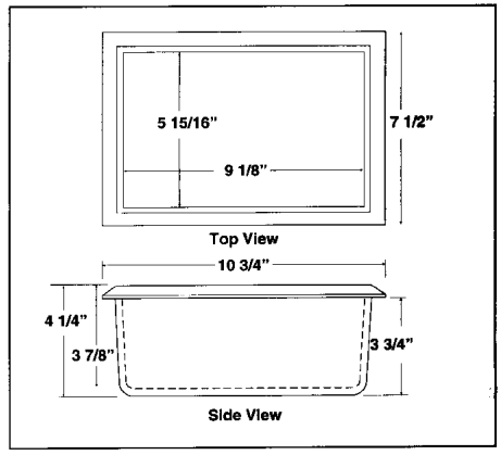 4.125-In D X 7.5-In W X 10.75-In H Solid Surface Soap Dish By Swan