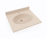 Thumbnail for CH1B2225 Chesapeake 22 x 25 Single Bowl Vanity Top in Bermuda Sand