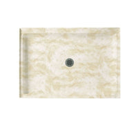 Thumbnail for Swanstone Solid Surface 34 X 48 Shower Base with Center Drain - BNGBath