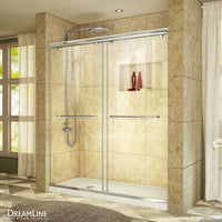 Thumbnail for DreamLine Charisma 36 in. D x 60 in. W x 78 3/4 in. H Frameless Bypass Shower Door and Base Only