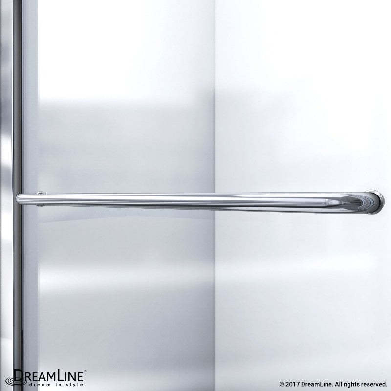 DreamLine Infinity-Z 56-60 in. W x 58 in. H Semi-Frameless Sliding Tub Door, Clear Glass - BNGBath