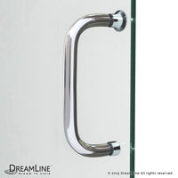 Thumbnail for DreamLine Infinity-Z 56-60 in. W x 58 in. H Semi-Frameless Sliding Tub Door, Clear Glass - BNGBath