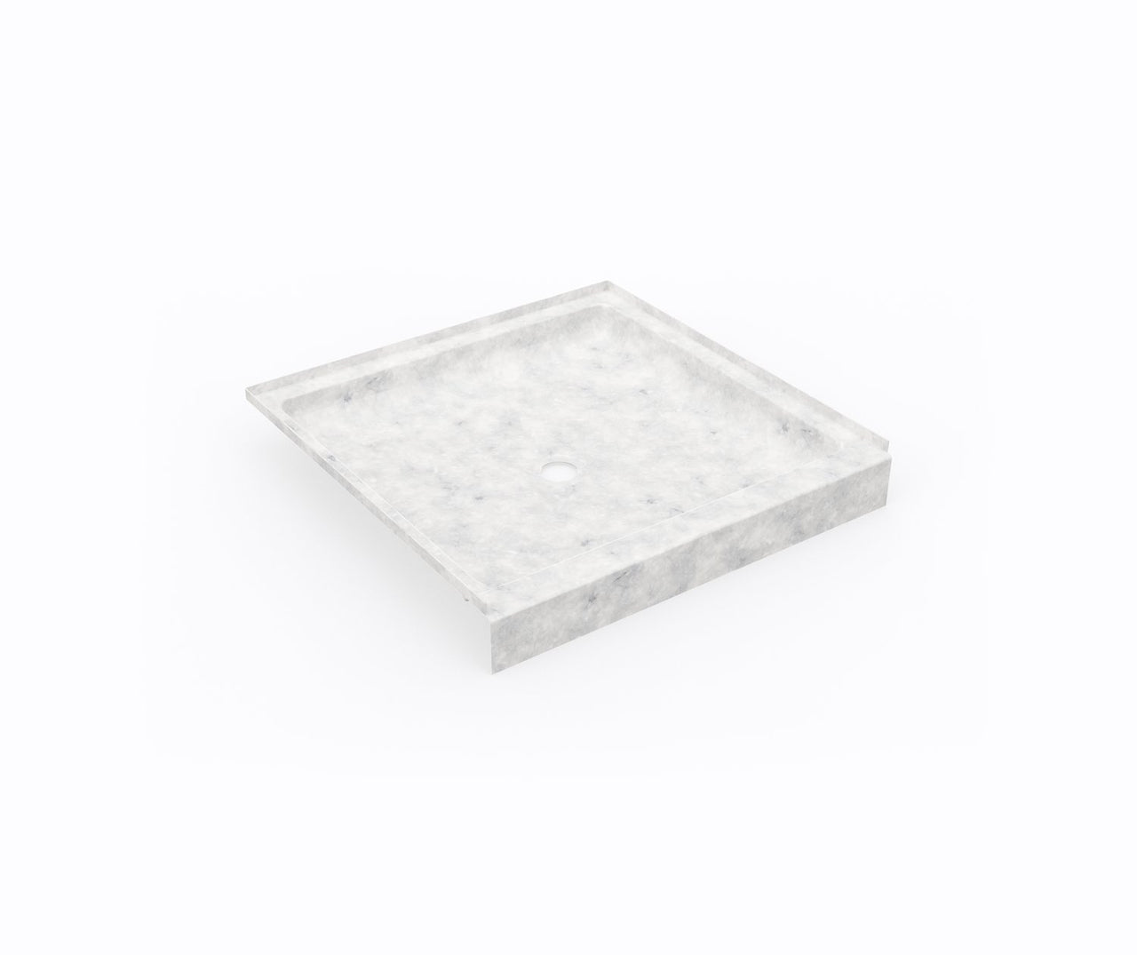 36" x 36" Swanstone Single Threshold Shower Pan - BNGBath