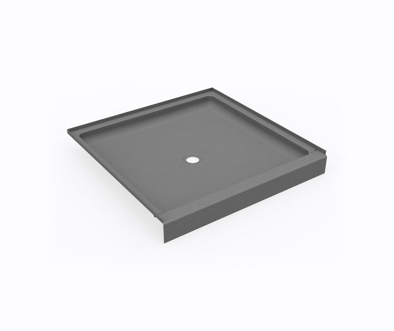 Swan Solid Surface 42-In X 42-In Shower Base With Center Drain - BNGBath