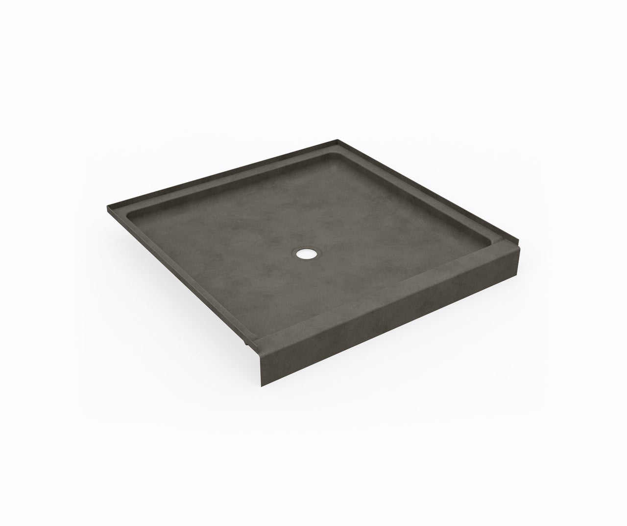 Swan Solid Surface 42-In X 42-In Shower Base With Center Drain - BNGBath