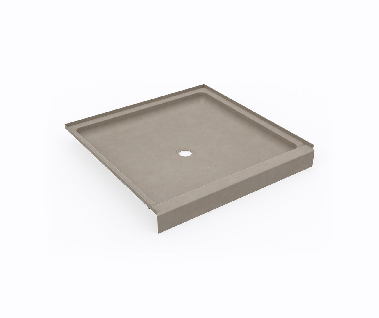 Swan Solid Surface 42-In X 42-In Shower Base With Center Drain - BNGBath