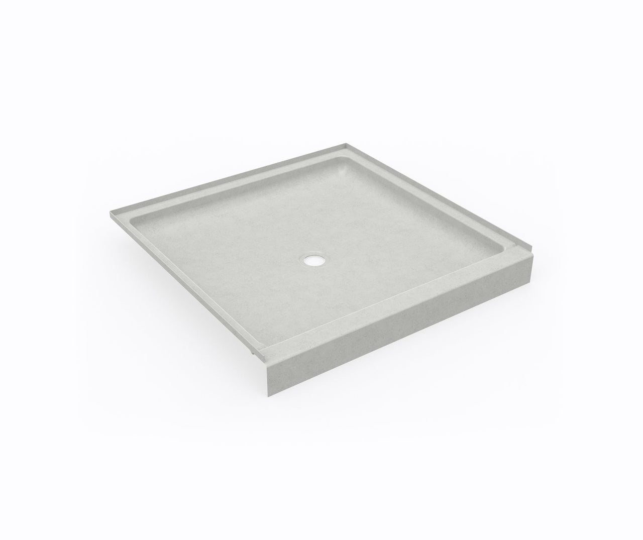 Swan Solid Surface 42-In X 42-In Shower Base With Center Drain - BNGBath