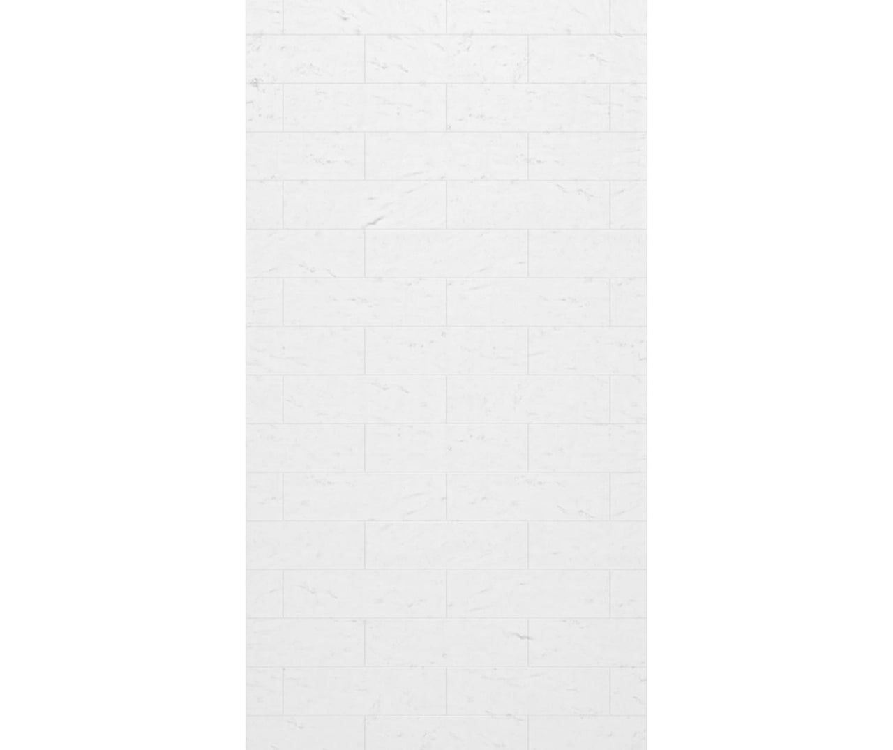 MSMK-8438-1 38 x 84 Swanstone Modern Subway Tile Glue up Bathtub and Shower Single Wall Panel  - BNGBath