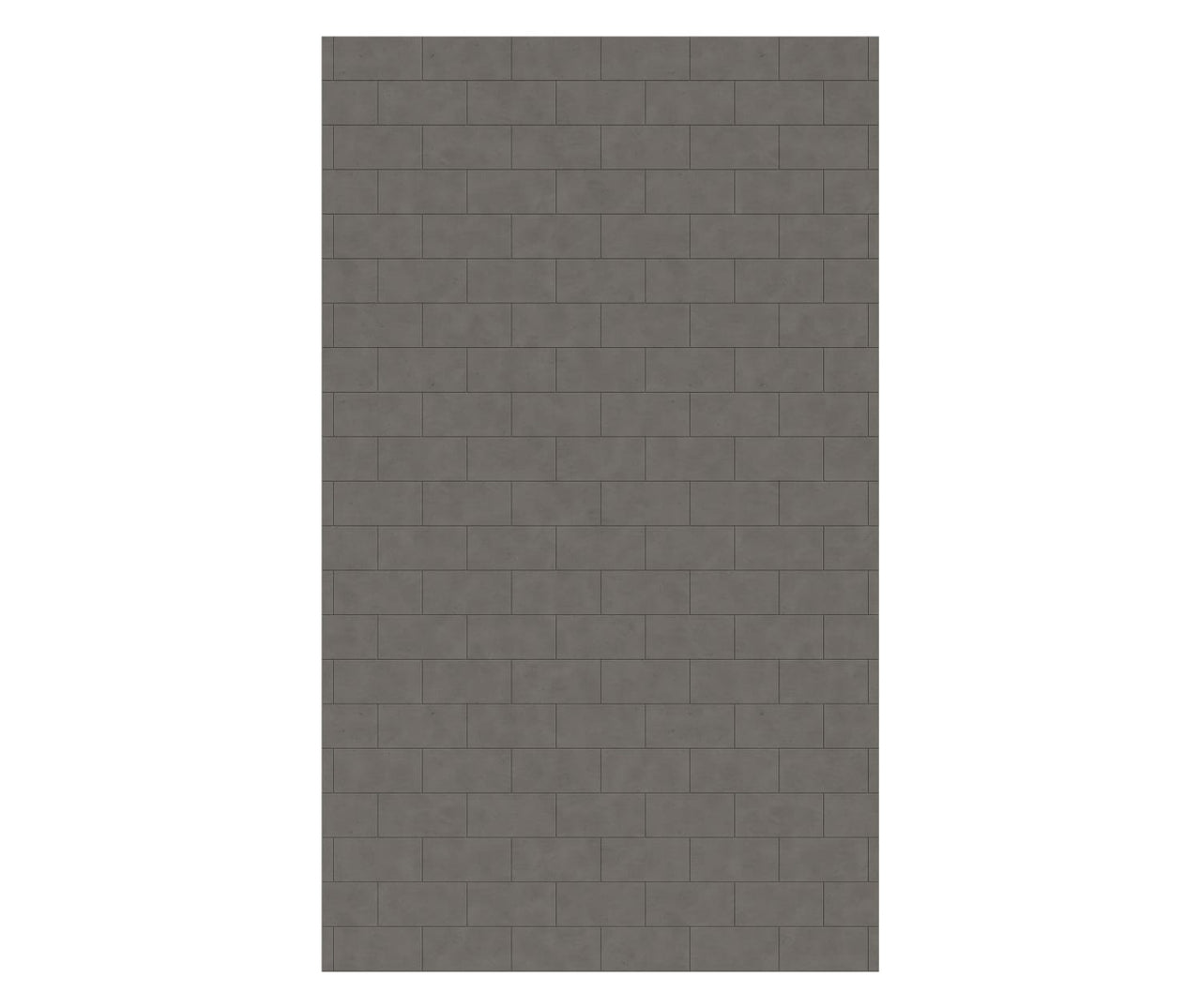 MTMK-8450-1 50 x 84 Swanstone Metro Subway Tile Glue up Bathtub and Shower Single Wall Panel  - BNGBath