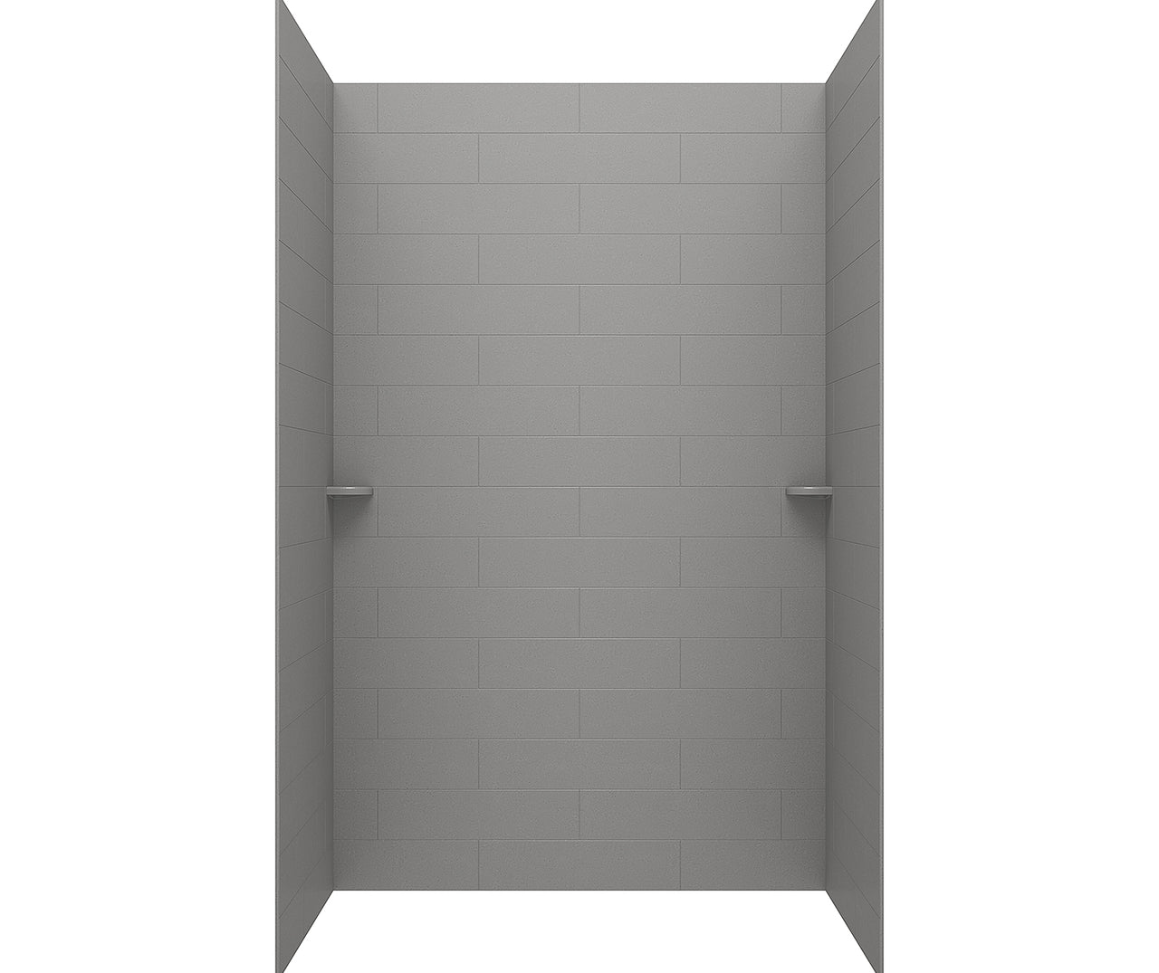 MSMK96-4262 42 x 62 x 96 Swanstone® Modern Subway Tile Glue up Shower Wall Kit in Bisque