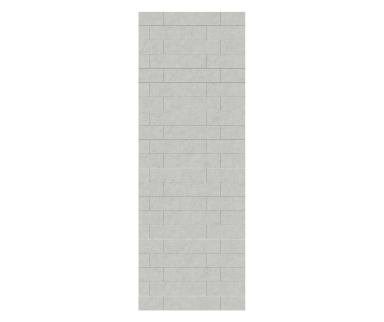 MTMK-8430-1 30 x 84 Swanstone Metro Subway Tile Glue up Bathtub and Shower Single Wall Panel  - BNGBath