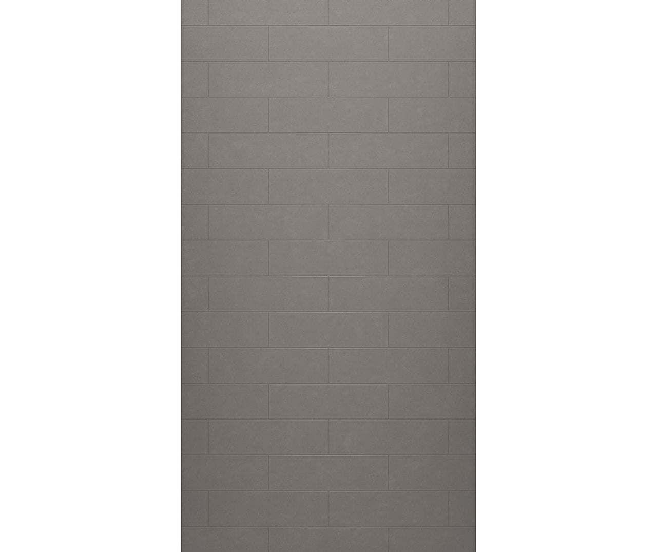 MSMK-8438-1 38 x 84 Swanstone Modern Subway Tile Glue up Bathtub and Shower Single Wall Panel  - BNGBath