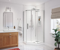 Thumbnail for SMMK-9638-1 38 x 96 Swanstone Smooth Tile Glue up Bathtub and Shower Single Wall Panel  - BNGBath