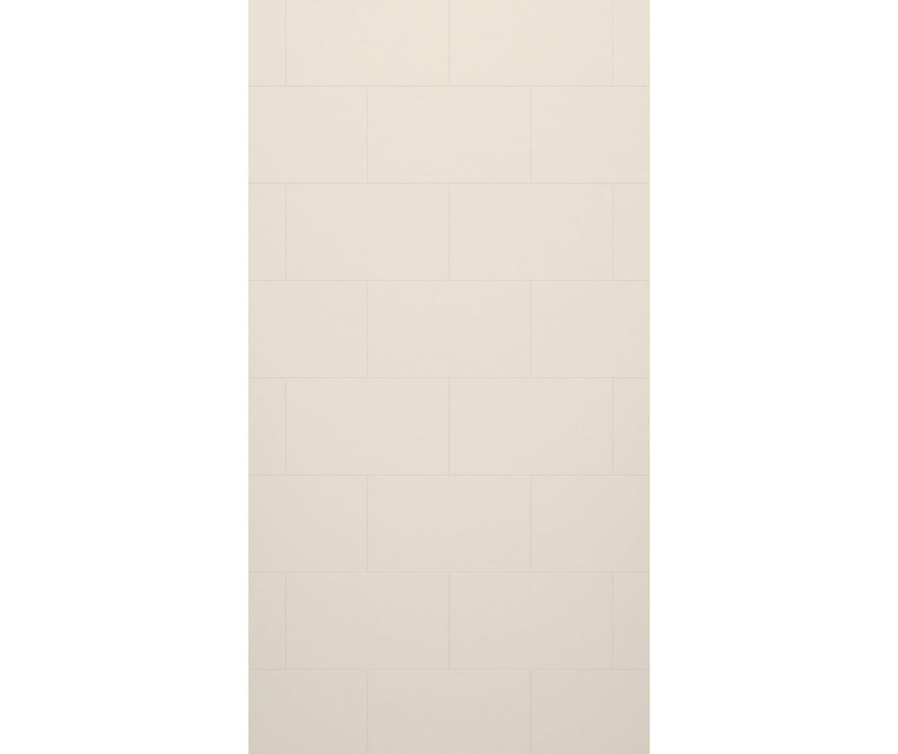 TSMK-9650-1 50 x 96 Swanstone Traditional Subway Tile Glue up Bathtub and Shower Single Wall Panel  - BNGBath