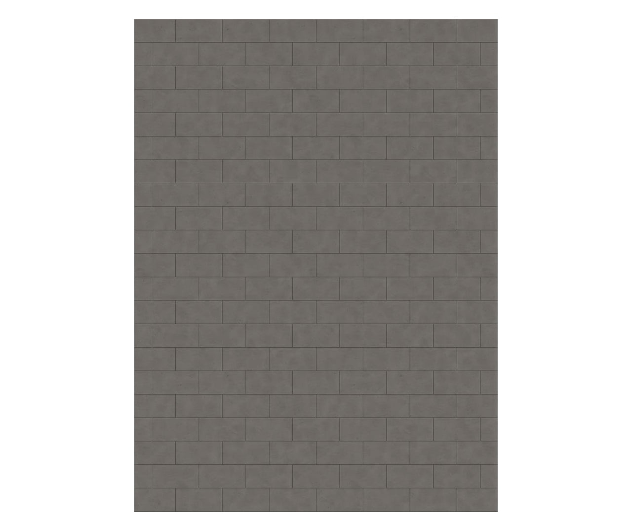 MTMK-8462-1 62 x 84 Swanstone Metro Subway Tile Glue up Bathtub and Shower Single Wall Panel  - BNGBath