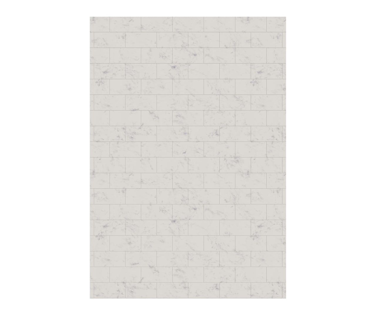 MTMK-7250-1 50 x 72 Swanstone Metro Subway Tile Glue up Bathtub and Shower Single Wall Panel  - BNGBath