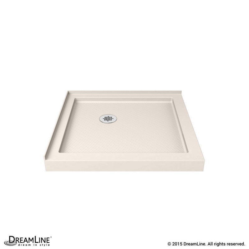 DreamLine SlimLine 32 in. D x 32 in. W x 2 3/4 in. H Double Threshold Shower Base - BNGBath