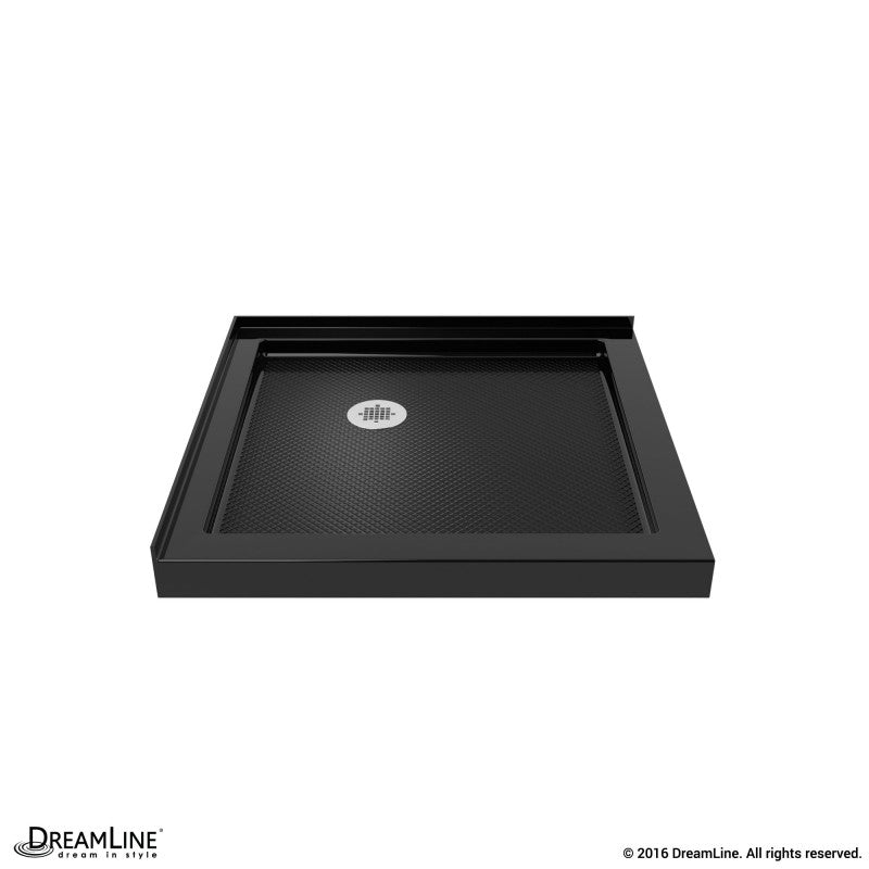 DreamLine SlimLine 32 in. D x 32 in. W x 2 3/4 in. H Double Threshold Shower Base - BNGBath