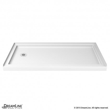 DreamLine SlimLine 30 x 60  x 2 3/4 in. H Left Drain Single Threshold Shower Base - BNGBath