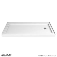 Thumbnail for DreamLine SlimLine 30 x 60  x 2 3/4 in. H Left/Right Drain Single Threshold Shower Base - BNGBath