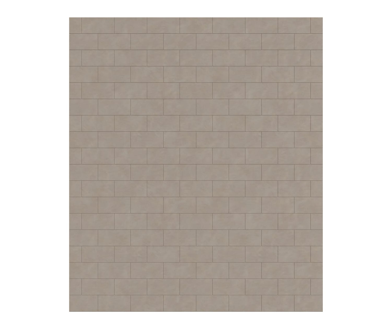 MTMK-7262-1 62 x 72 Swanstone Metro Subway Tile Glue up Bathtub and Shower Single Wall Panel  - BNGBath