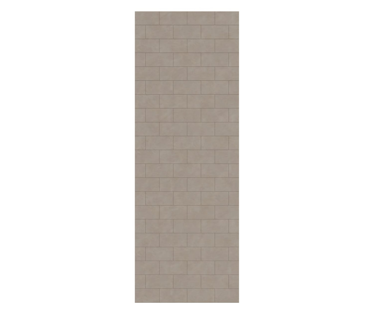 MTMK-8430-1 30 x 84 Swanstone Metro Subway Tile Glue up Bathtub and Shower Single Wall Panel  - BNGBath