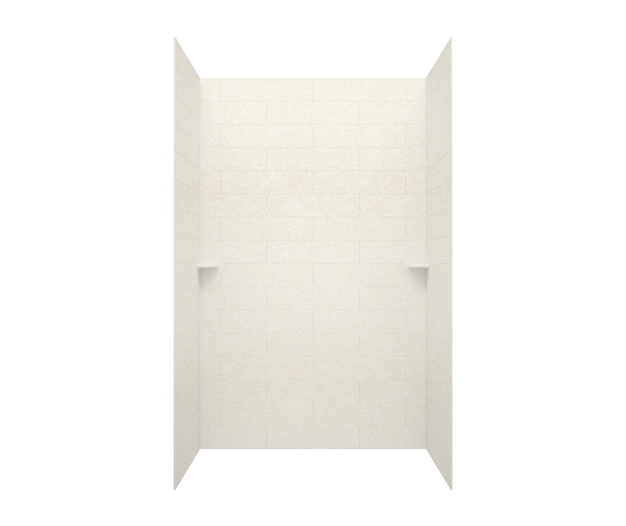 MSMK96-4262 42 x 62 x 96 Swanstone® Modern Subway Tile Glue up Shower Wall Kit in Bermuda Sand