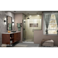 Thumbnail for DreamLine Unidoor-X 53-53 1/2 in. W x 72 in. H Frameless Hinged Shower Door - BNGBath