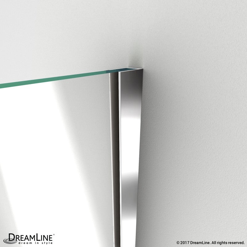 DreamLine Unidoor-X 53-53 1/2 in. W x 72 in. H Frameless Hinged Shower Door - BNGBath