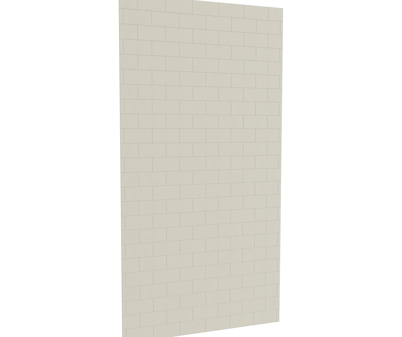 MTMK-9642-1 42 x 96 Swanstone Metro Subway Tile Glue up Bathtub and Shower Single Wall Panel  - BNGBath