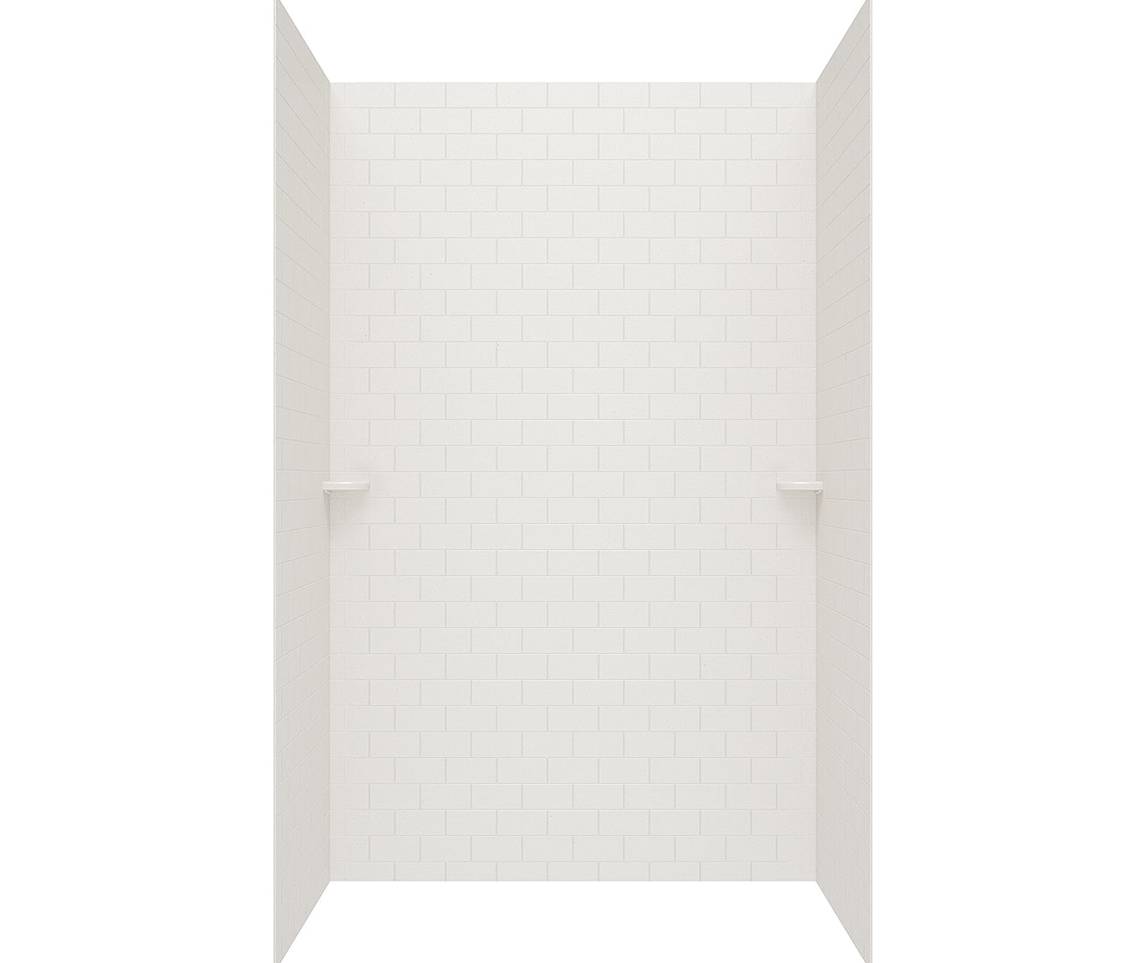 36-In x 62-In x 96-In Swanstone 3x6 Subway Tile Shower Wall Kit - BNGBath