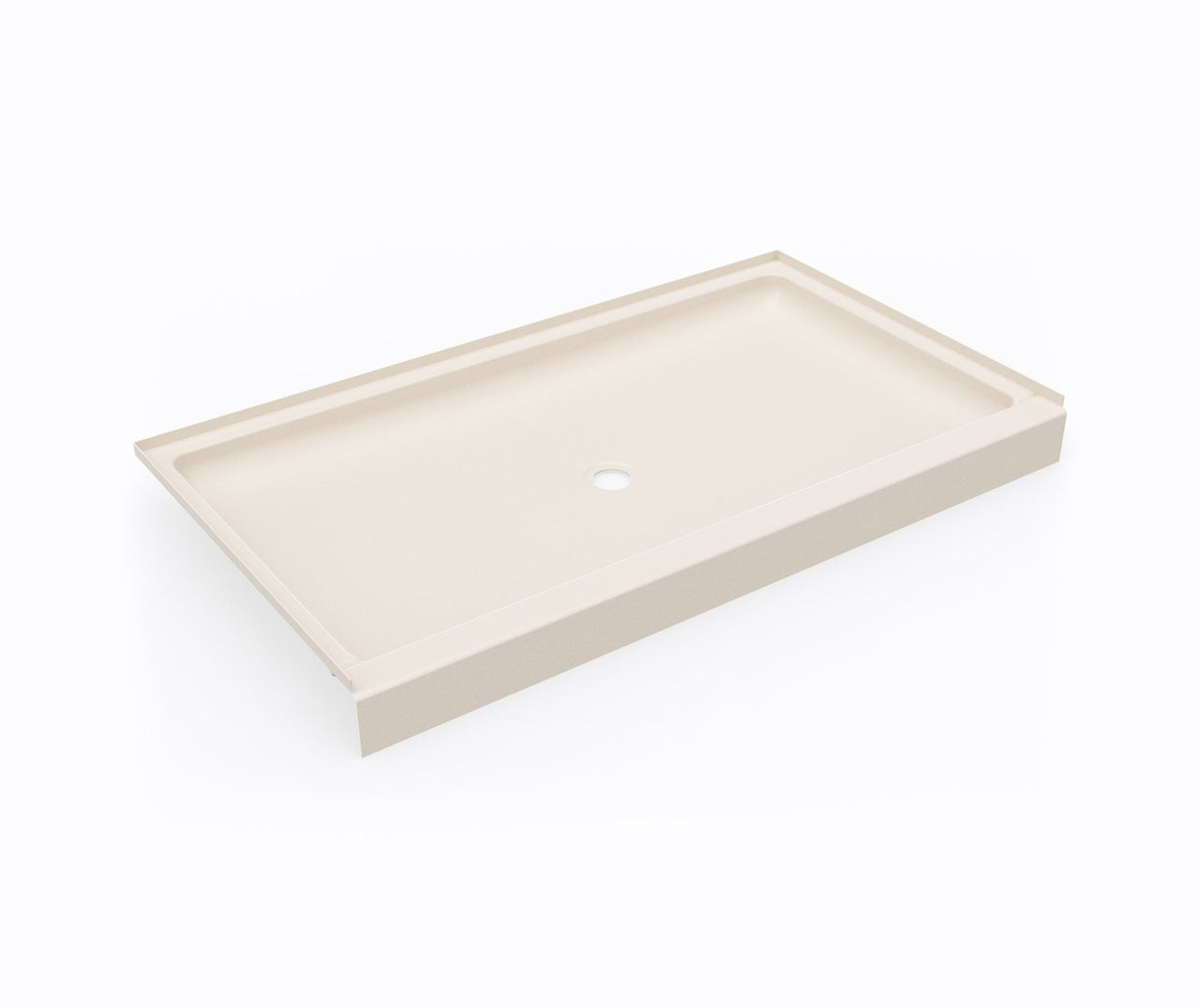 SS-3460 34 x 60 Swanstone Alcove Shower Pan with Center Drain in Tahiti White