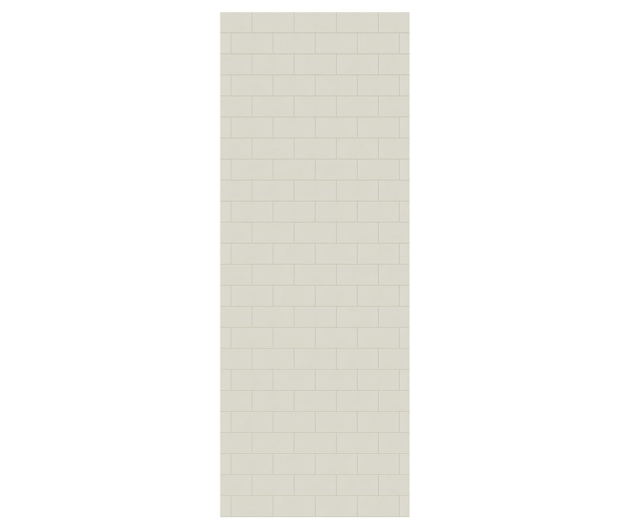 MTMK-9638-1 38 x 96 Swanstone Metro Subway Tile Glue up Bathtub and Shower Single Wall Panel  - BNGBath