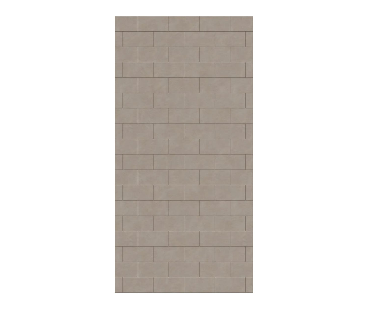 MTMK-7234-1 34 x 72 Swanstone Metro Subway Tile Glue up Bathtub and Shower Single Wall Panel  - BNGBath