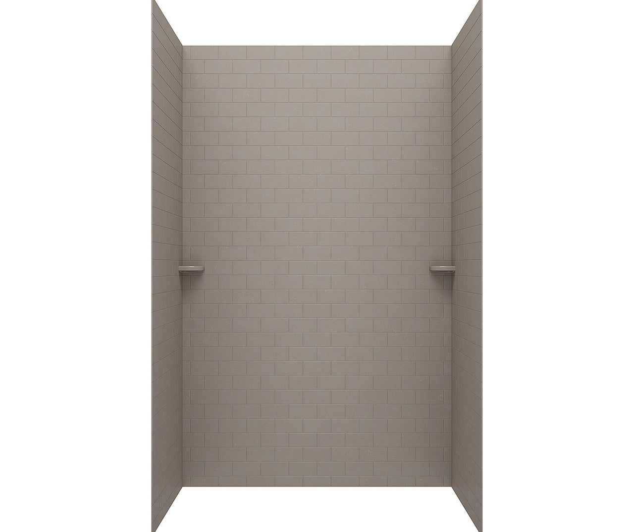 36-In x 62-In x 96-In Swanstone 3x6 Subway Tile Shower Wall Kit - BNGBath