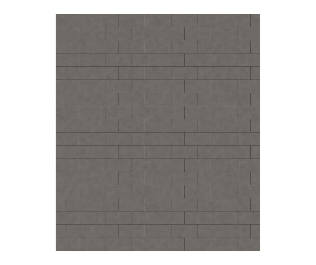 MTMK-7262-1 62 x 72 Swanstone Metro Subway Tile Glue up Bathtub and Shower Single Wall Panel  - BNGBath