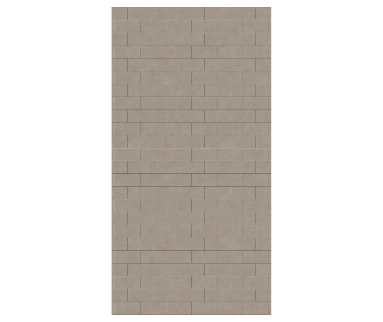 MTMK-9642-1 42 x 96 Swanstone Metro Subway Tile Glue up Bathtub and Shower Single Wall Panel  - BNGBath