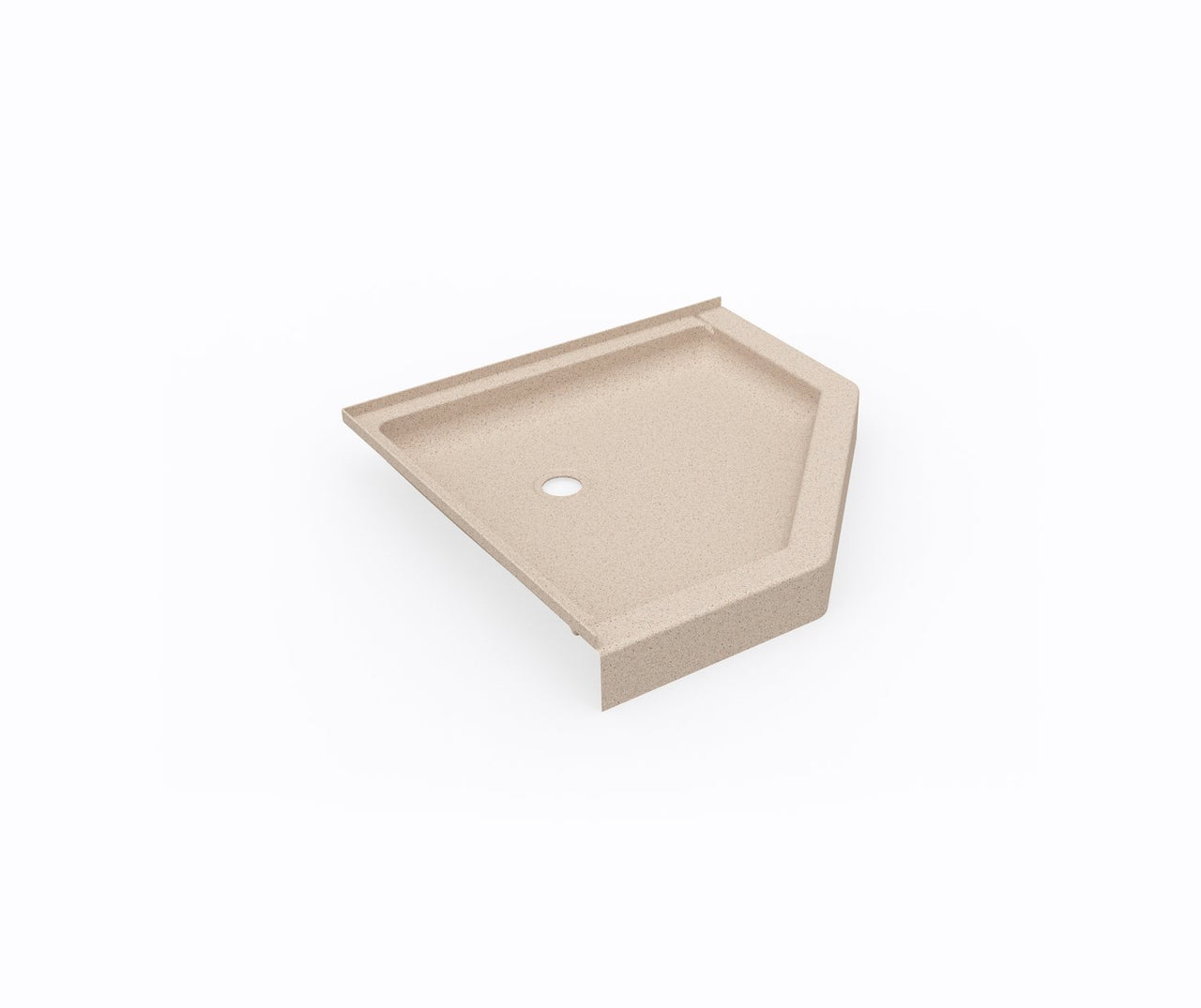 SS-36NEO 36 x 36 Swanstone Corner Shower Pan with Center Drain in Bermuda Sand