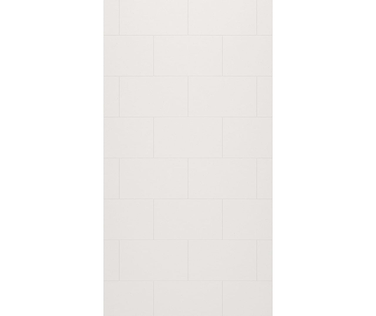 TSMK-9638-1 38 x 96 Swanstone Traditional Subway Tile Glue up Bathtub and Shower Single Wall Panel  - BNGBath