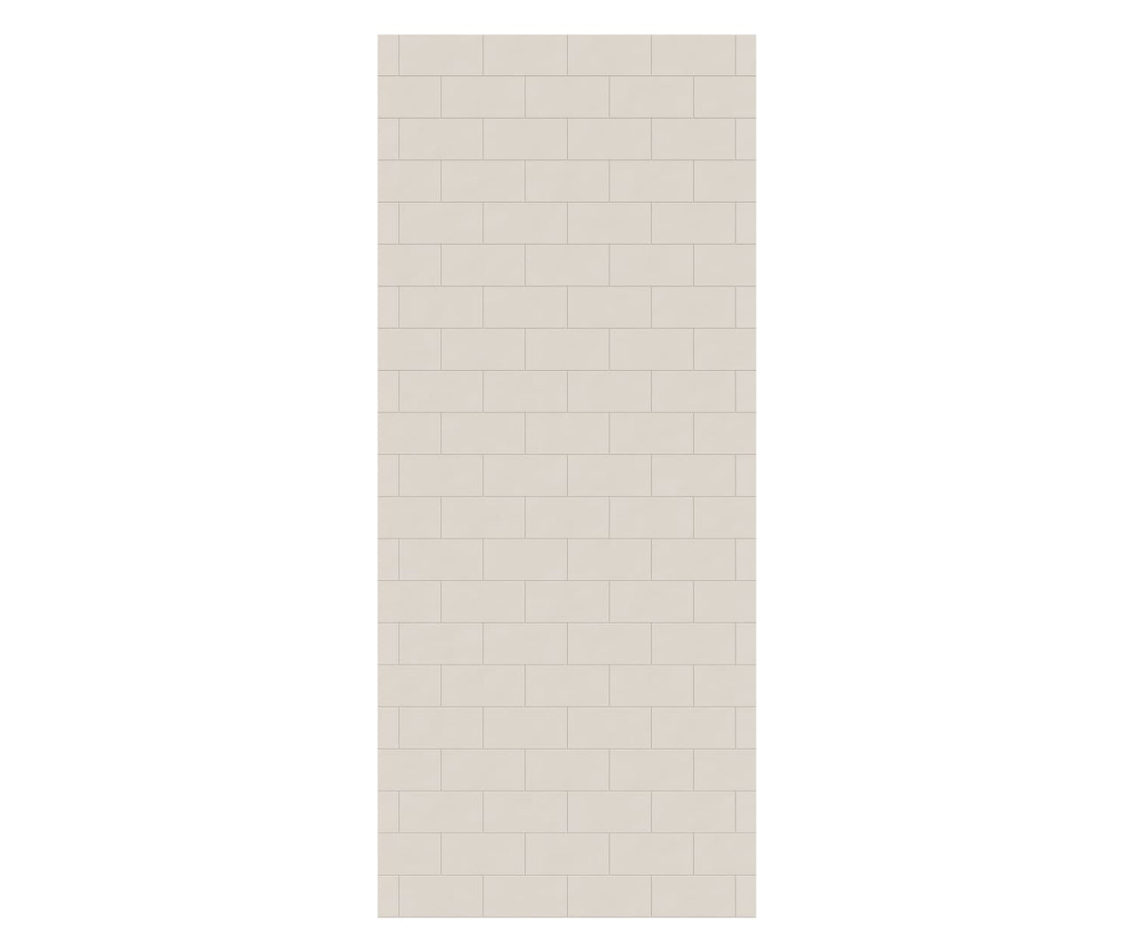 MTMK-8436-1 36 x 84 Swanstone Metro Subway Tile Glue up Bathtub and Shower Single Wall Panel  - BNGBath