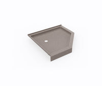 Thumbnail for Swan Solid Surface 38-In X 38-In Neo-Angle Shower Base With Center Drain - BNGBath